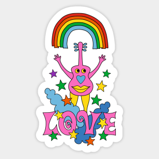 Love guitar Sticker